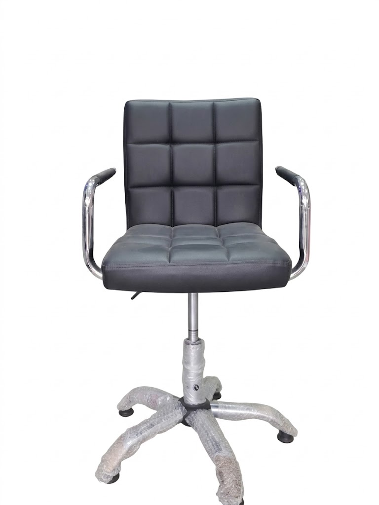 Imagen 2 de SILLON DE SALON HADES PISTON NEGRO ESTRELLA CROMADA                                        