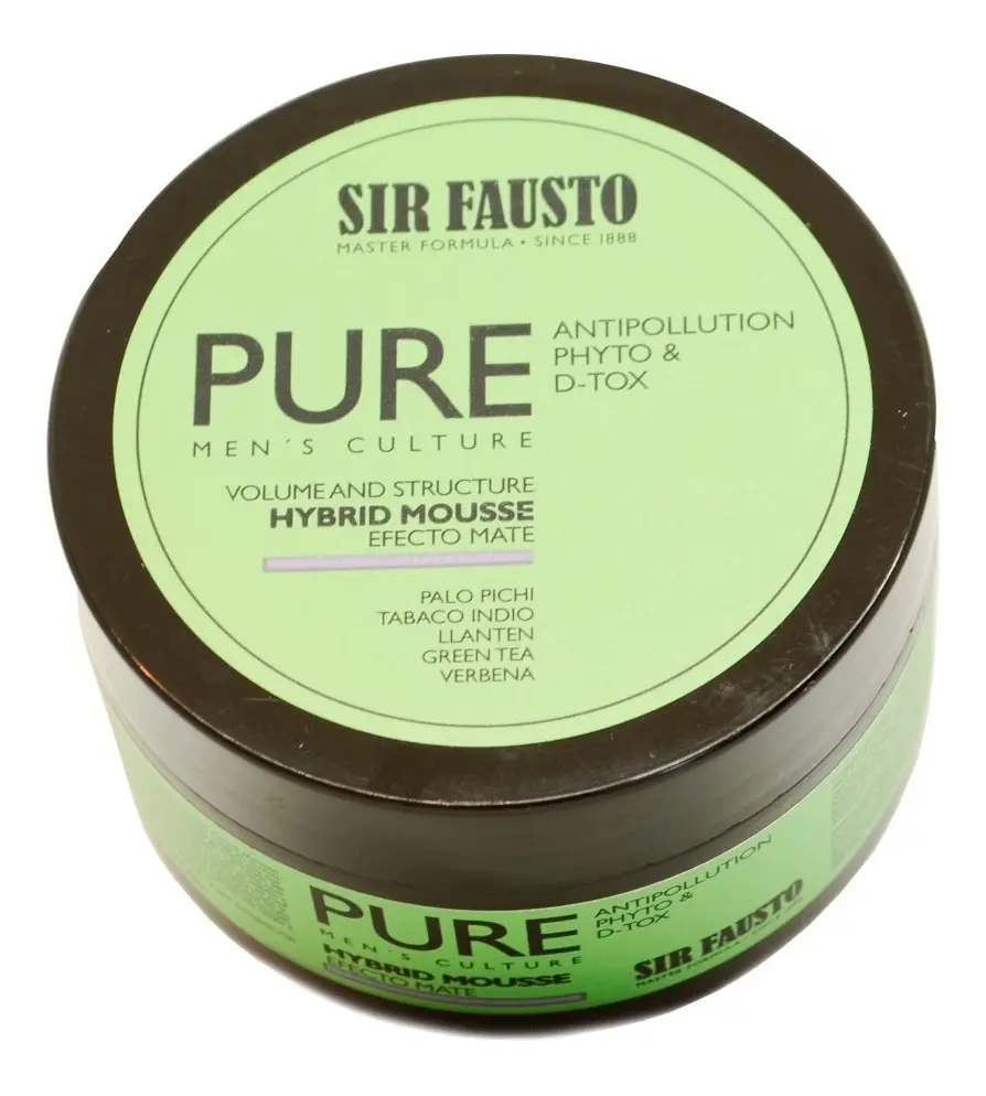 Imagen 3 de Sir Fausto Pure Hybrid Mousse Cera Detox Volumen Mate 100ml